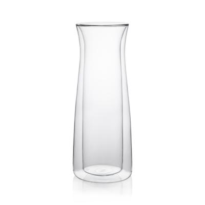 China LFGB Certified High-Quality Borosilicate Double  Glass Pitcher Bottle Set for sale