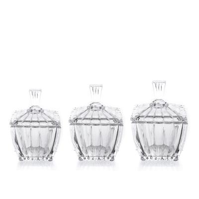 China 200ml Multifunctional Glass Candy Jars , Glass Storage Canister Simple Transparent for sale