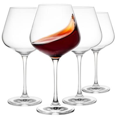 China vidrios del consumo de vino de 23ozs 4Set, obra clásica elegante provenida de las copas de vino en venta