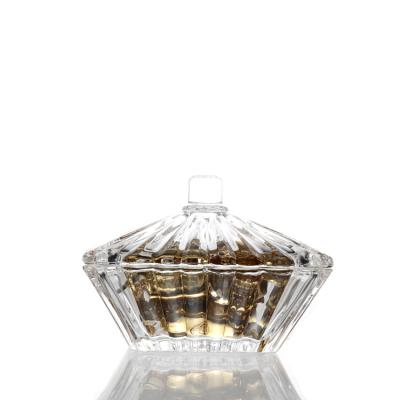 China Carnival Crafted Glass Candy Dish Of Quality Lead Free Brilliant Transparent Crystal for sale