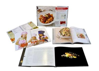 China Servicio de impresión creíble brillante del libro del cocinero de la receta del postre del Hardcover en venta
