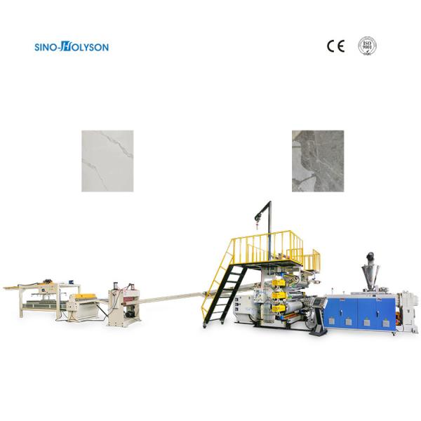 Quality 1220*2240mm PVC Artificial Marble Sheet Making Machine with 36.9 rpm Screw Speed for sale