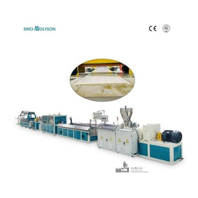 China 65/132 Screw diameter PVC Wall Ceiling Panel Making Machine with 39 rpm Screw Speed for sale