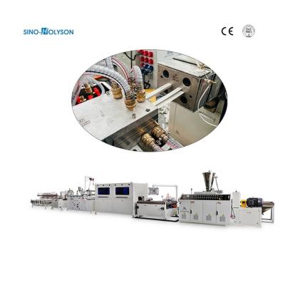 China L 25*25mm / U 9mm PVC Angle Line Making Machine Double Screw Extruder Machine for sale