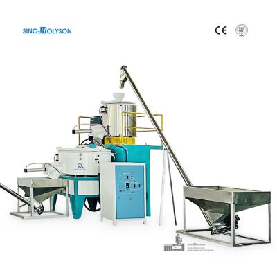 China Máquina de mezclas de PVC de aleación de aluminio Mezcladora de alta velocidad para mezclas de PVC 350-450 kg/h en venta