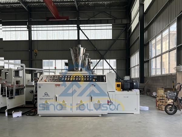 Quality Width 300mm WPC Solid Door Frame Making Machine 25000*2200*2200mm for sale