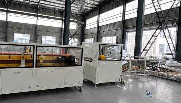 Quality Width 300mm WPC Solid Door Frame Making Machine 25000*2200*2200mm for sale