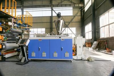 China UV-imitatie marmeren platen extrusielijn PVC-marmeren plaatmachine 350-450 kg/h Te koop