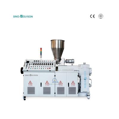 China Counter Rotating Conical Twin Screw Extruder Plastic PVC 40 Rpm for sale
