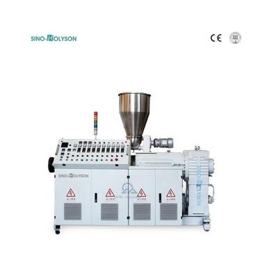 China 42 Rpm Plastic Conical Twin Screw Extruder 380V 50HZ 3 Phase for sale