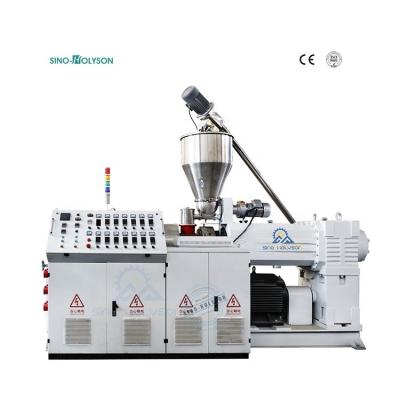 China Foam Board Conical Twin Screw Extruder Production Line With 75 Rpm Screw Speed for sale