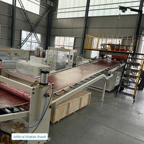 Quality Customized PVC Artificial Marble Sheet Production Line with 380V 50HZ 3Phase for sale