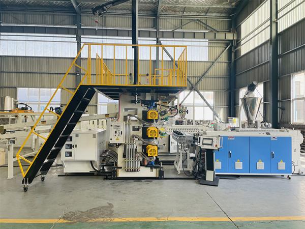 Quality 75kW PLC Siemens Control Laminated PVC Marble Sheet Making Machine for sale