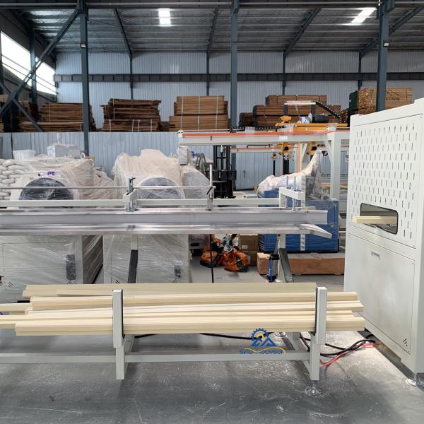 Quality Double-screw Counter-rotating Conical Twin-screw WPC Door Frame Manufacturing for sale