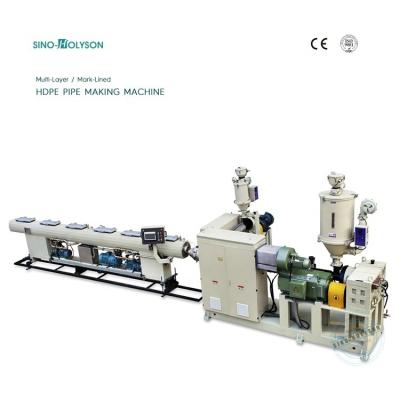 China Dia:20-110mm HDPE Pipe Extrusion Machine Line (ABA 3-layers) for sale