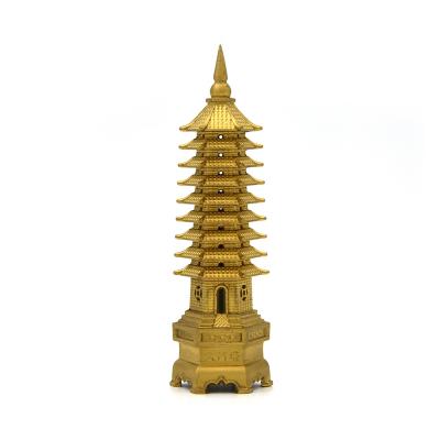 China Small Scale Tower ABS SLA 3D Printing Service With Gold Painting for sale