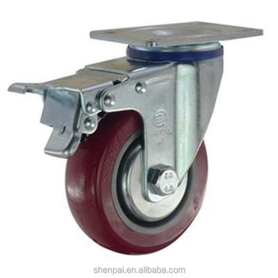 China Rigid high quality middle swivel heavy duty caster wheels SHENPAI caster import from China for sale