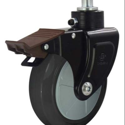 China Home Use 25D Swivel Caster With Brake For Foldable Ambulance Bed for sale