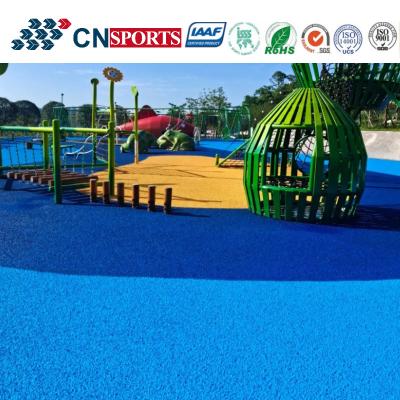 China Colourful EPDM Rubber Flooring Constructed By PU Binder And Rubber Granules for sale