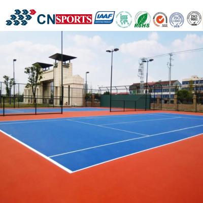 Китай Акриловое покрытие с высоким отскоком для использования в любую погоду Теннисный корт Спортивный пол с ИТФ продается