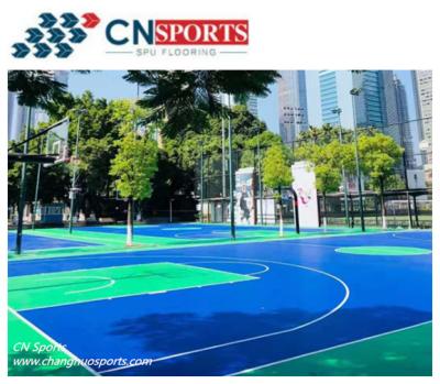 China CN-S01 Silicon PU Basketball Flooring and 38 Hardness Basketball Flooring for sale