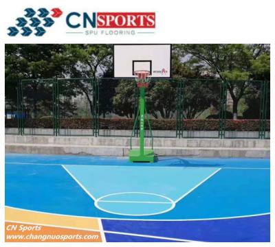 China SPU High Quality and Durable and Flame Retardant Level 1 Basketball Flooring for sale
