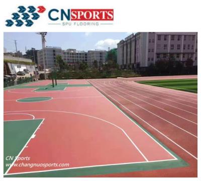 China Ninguna toxicidad y ningún olor y conveniente al suelo de los deportes del baloncesto del SPU de la construcción en venta