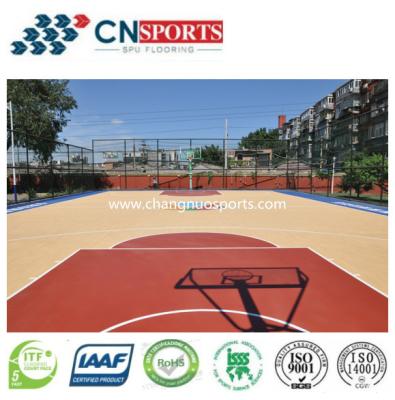 China Silicon PU Outdoor Athletic Flooring for sale