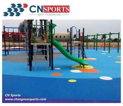 China Anti Slip Outdoor Playground PU binder EPDM Wet Pour Rubber Flooring for sale