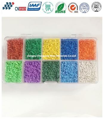 China 4mm Outdoor Recycled Rubber Granules Wear Resistance for sale