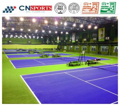 China Anti Slide Spu Tennis Sports Flooring No Bubble For School for sale