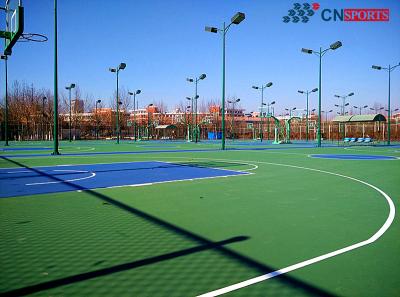 China Outdoor SPU Rubber Basketball Court Flooring No Pollution for sale