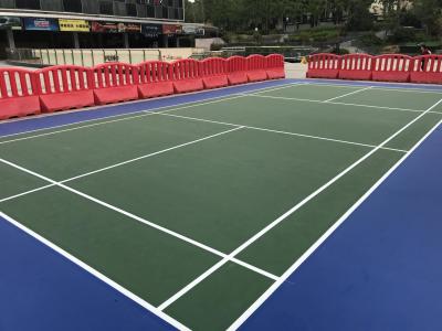Chine Weatherability à forte adhésion non toxique acrylique bleu-clair de court de tennis de coussin à vendre