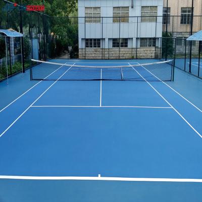 Chine Rouge aucun plancher de épluchage de court de tennis d'unité centrale de silicone insonorisé à vendre