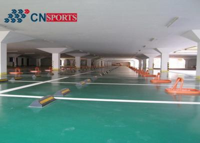 China Green Car Park Epoxy Flooring , Non Slip All Weather Floors Polyurea for sale