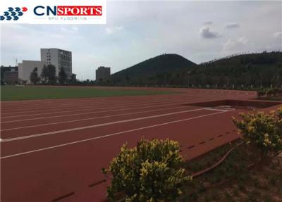 China 13mm PU Running Track , Full PUR System Tartan Running Track for sale