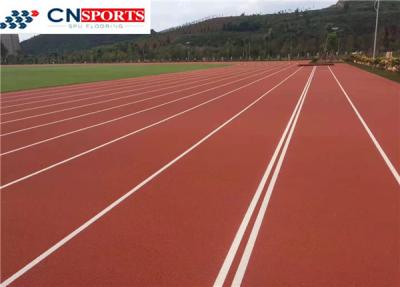 China Anti Slip PU Running Track , 0.4Mpa Synthetic Running Track for sale