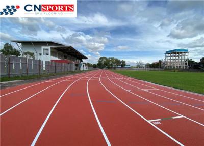 China IAAF Synthetic Rubber Running Track Anti Skidding PU Binder and EPDM Granules Rubber Running Track for sale