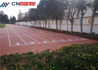 China Soundproof Polyurethane Running Track , RoHS Synthetic Athletic Track for sale