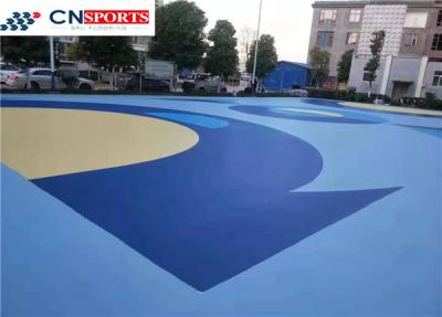 China All Weather SPU Flooring , Waterproof Synthetic Basketball Court Flooring for sale