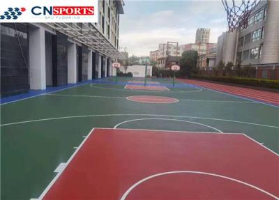 China 3mm-8mm Cushion Rebounce Shock Absorption SPU Sports Court Flooring for sale