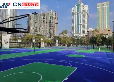 China Slicon PU Outdoor Basketball Flooring Cushion Rebounce Shock Absorption for sale