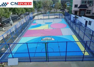 China SPU Synthetic Basketball Court Flooring IAAF No Bubbles for sale