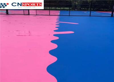 China Playground SPU Flooring , Olympic Park Synthetic Basketball Court for sale