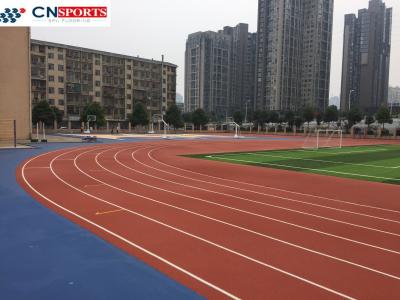 China superficie corriente de goma del color EPDM de la resistencia de desgaste de la pista de 10m m en venta