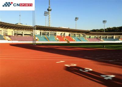 China Eco Friendly Synthetic Sports Flooring 1.12Mpa Public Running Track for sale