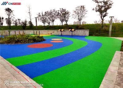 Chine Voie courante EPDM de granules d'OIN de plancher en caoutchouc bleu de sports à vendre