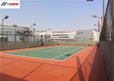 China Both Cement and Asphalt base Silicon Polyurea Materials Tennis Court Flooring for sale