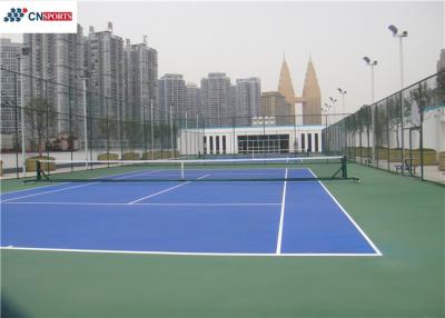 China Resistencia de desgaste superficial de acrílico de la pista de tenis sintética azul en venta