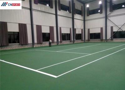 China ITF Indoor Tennis Court Flooring , Green Tennis Court Synthetic Flooring for sale